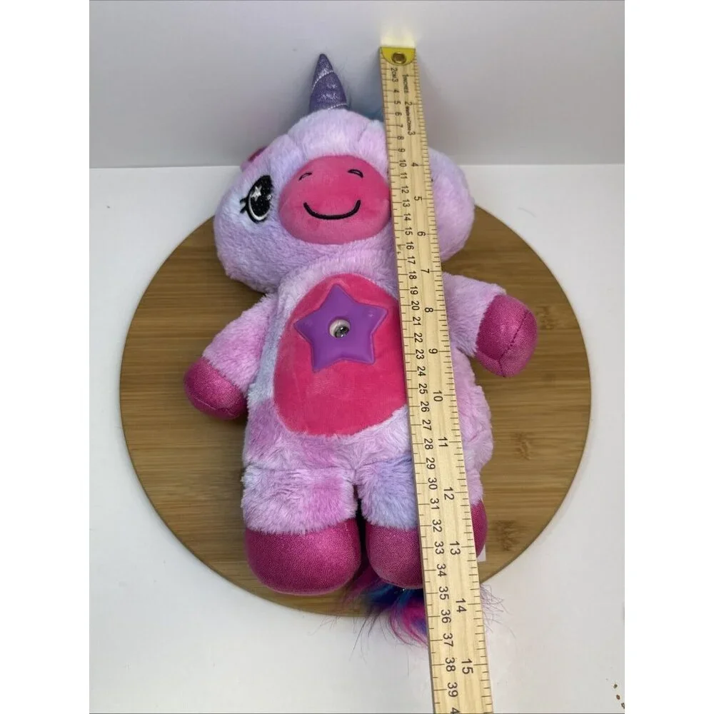 Star Belly Dream Lites Shimmering Rainbow Unicorn Stuffed Plush Night Light Up‎